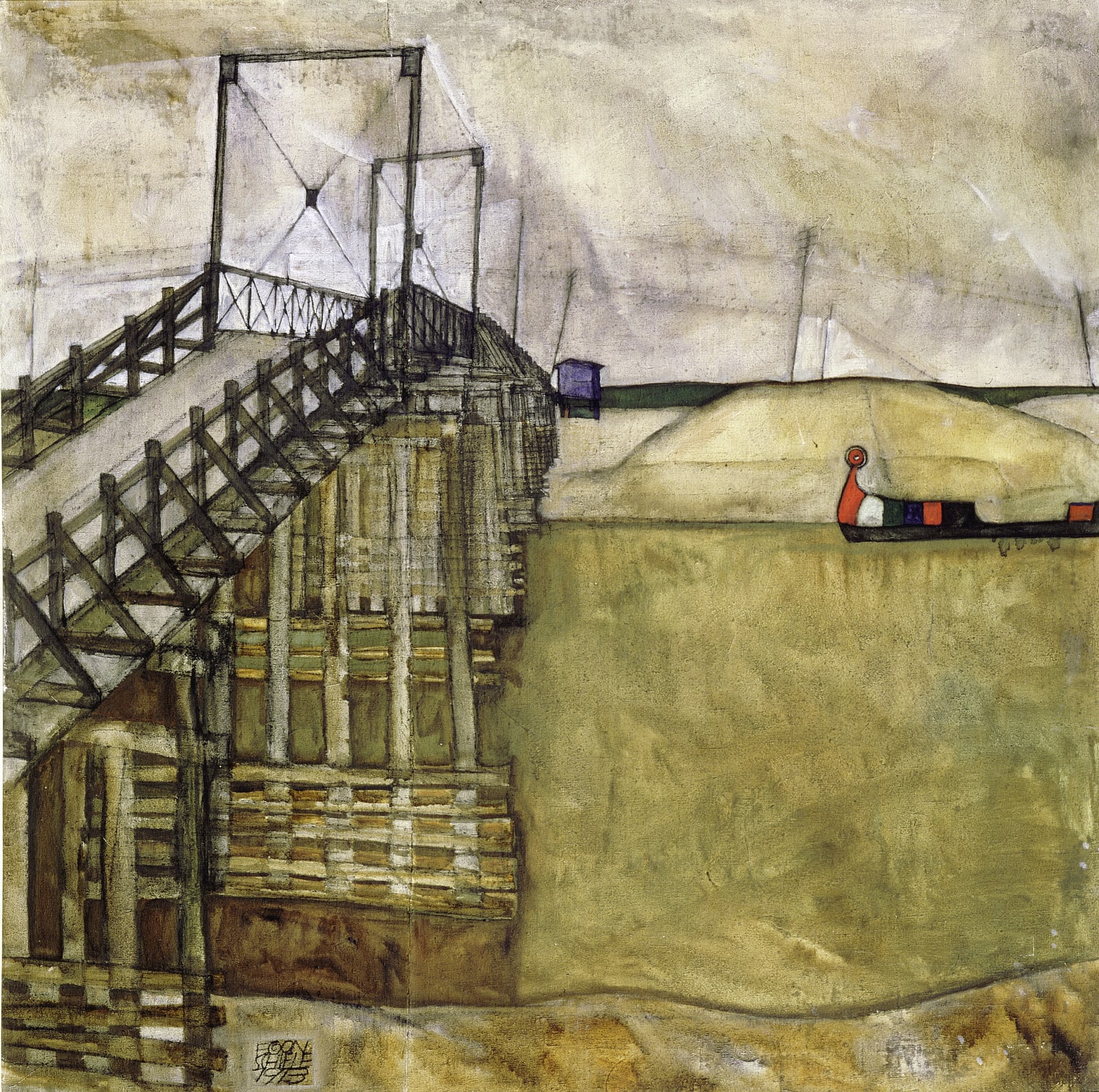 Egon Schiele, The Bridge, 1913