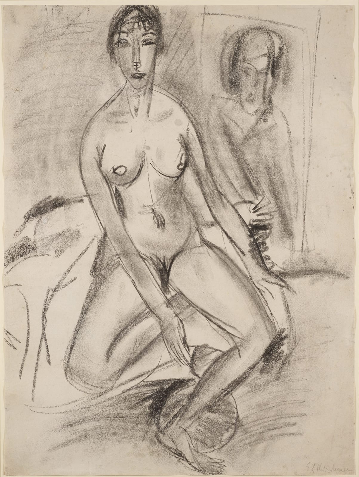 Ernst Ludwig Kirchner, Seated Nude (Erna), 1912