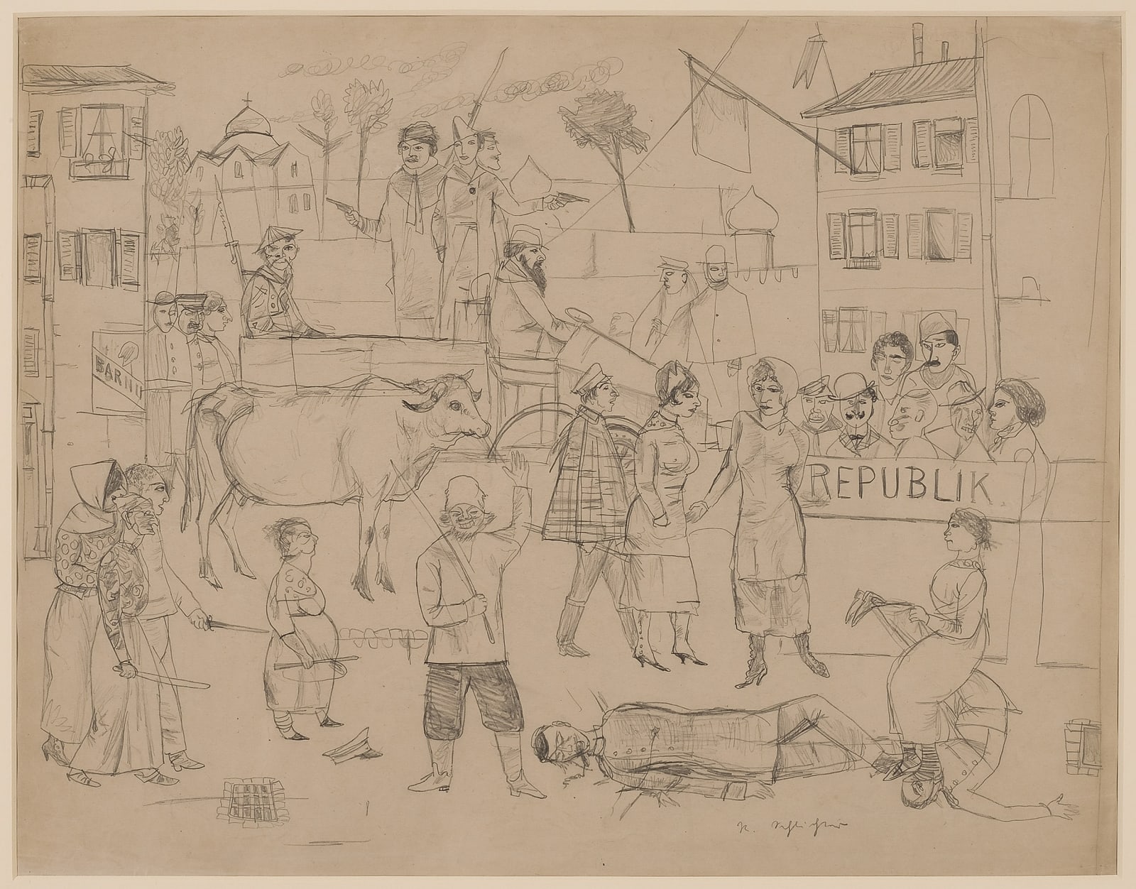 Rudolf Schlichter, The Republic, 1918