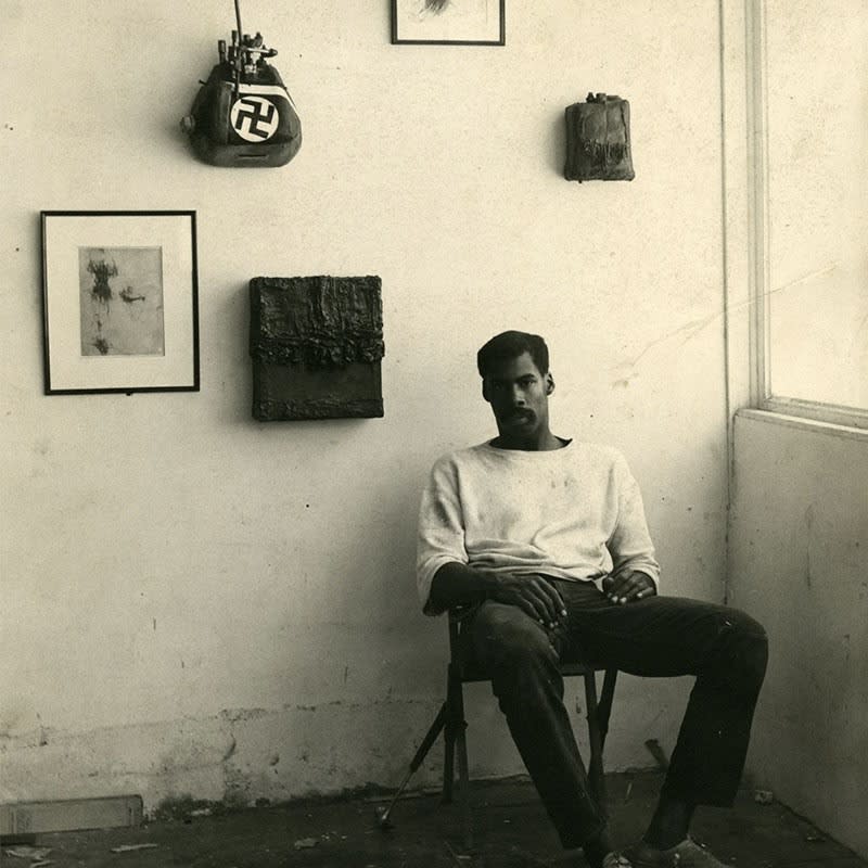 Ed Bereal with Focke-Wulf FW 190, 1960