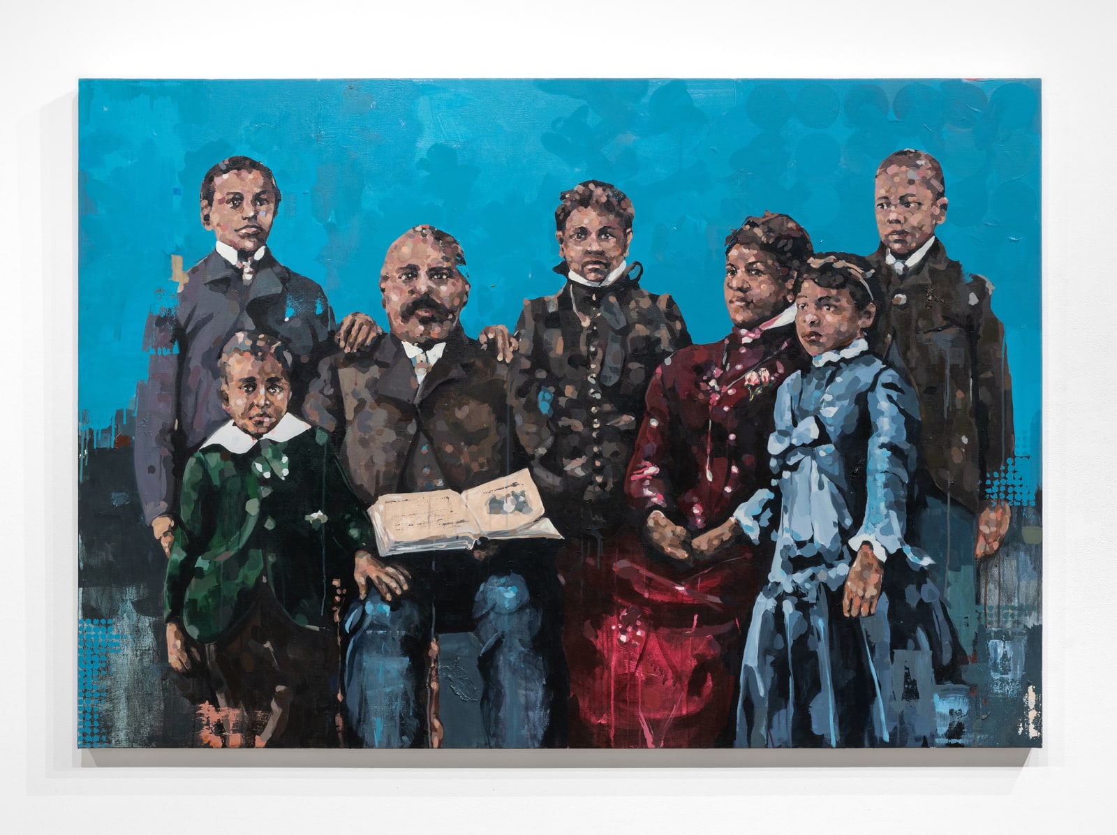 America Waldo Bogle (1844-1903) The Bogles (America Waldo Bogle and Family), 2023 acrylic on canvas 50 x 72" Learn more here >