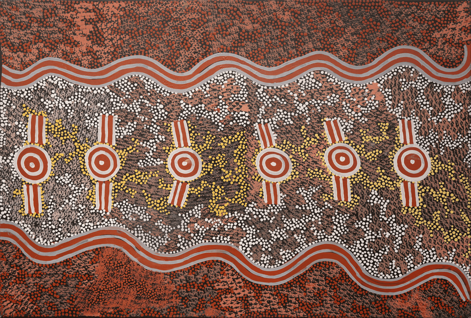 Maxie Tjampitjinpa, Water / Flying Ant Dreaming, 1994