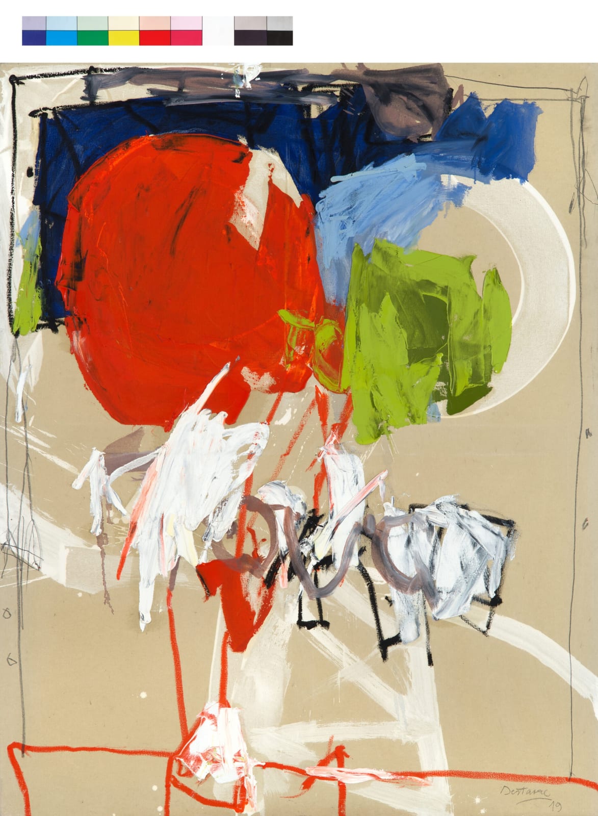 Michèle Destarac, Big Bang Bingo Huile sur toile