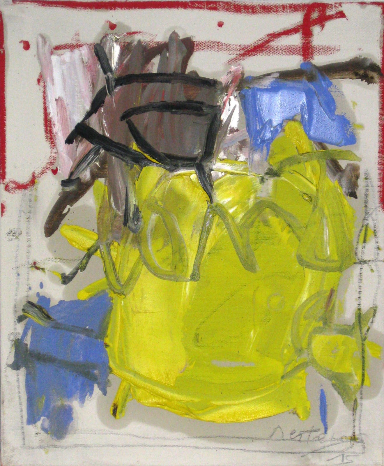 Michèle Destarac, Embrouillamini joli V Huile sur toile