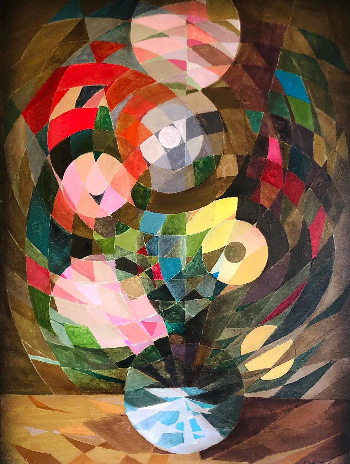 Will Teather, Flowers in a Serpentine Vase (after Oisais Beert the Elder), 2024