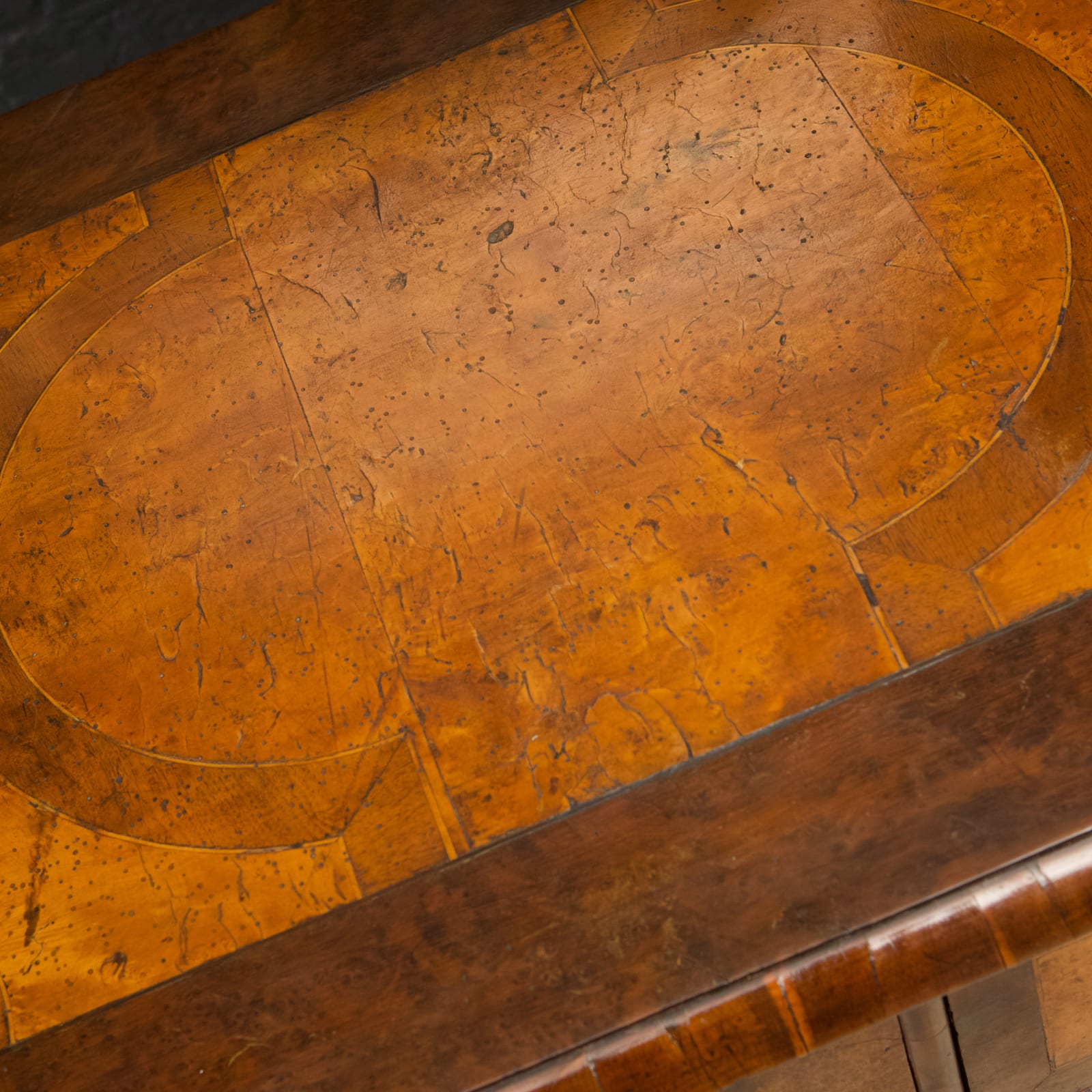 WILLIAM & MARY YEW AND MAPLE CHEST OF DRAWERS