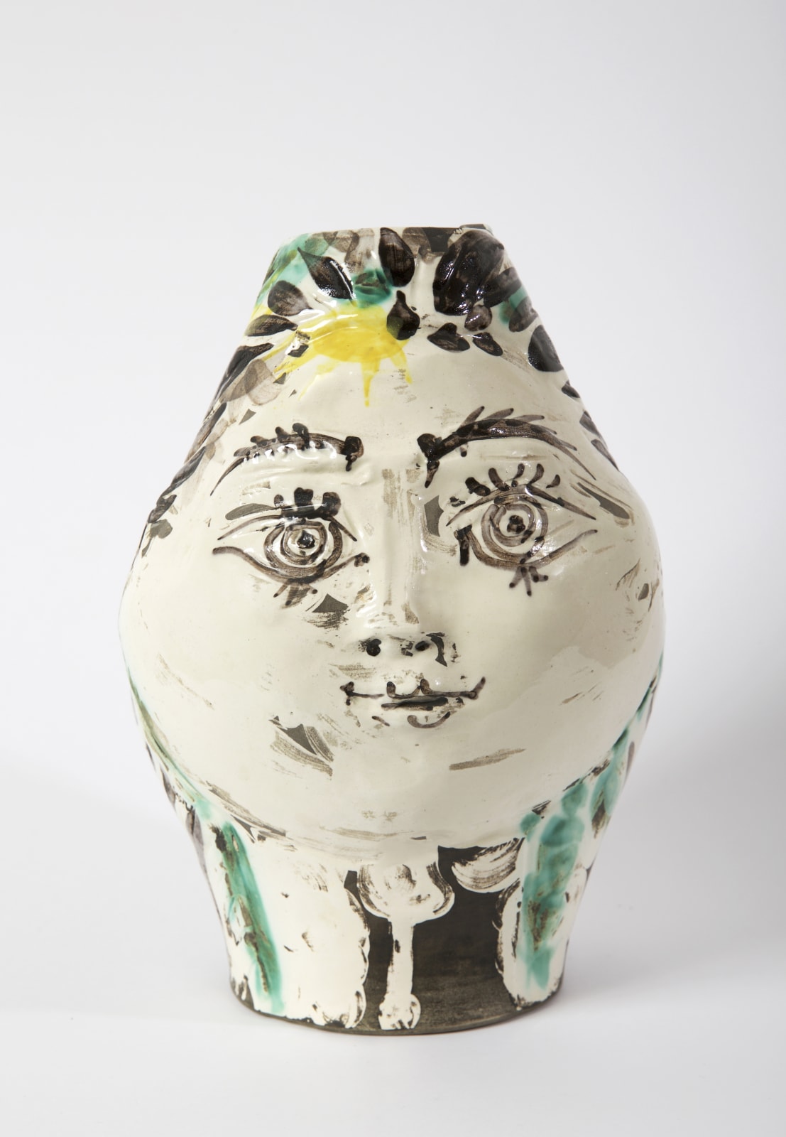 Pablo Picasso, Tête de femme couronnée de fleurs, 1954