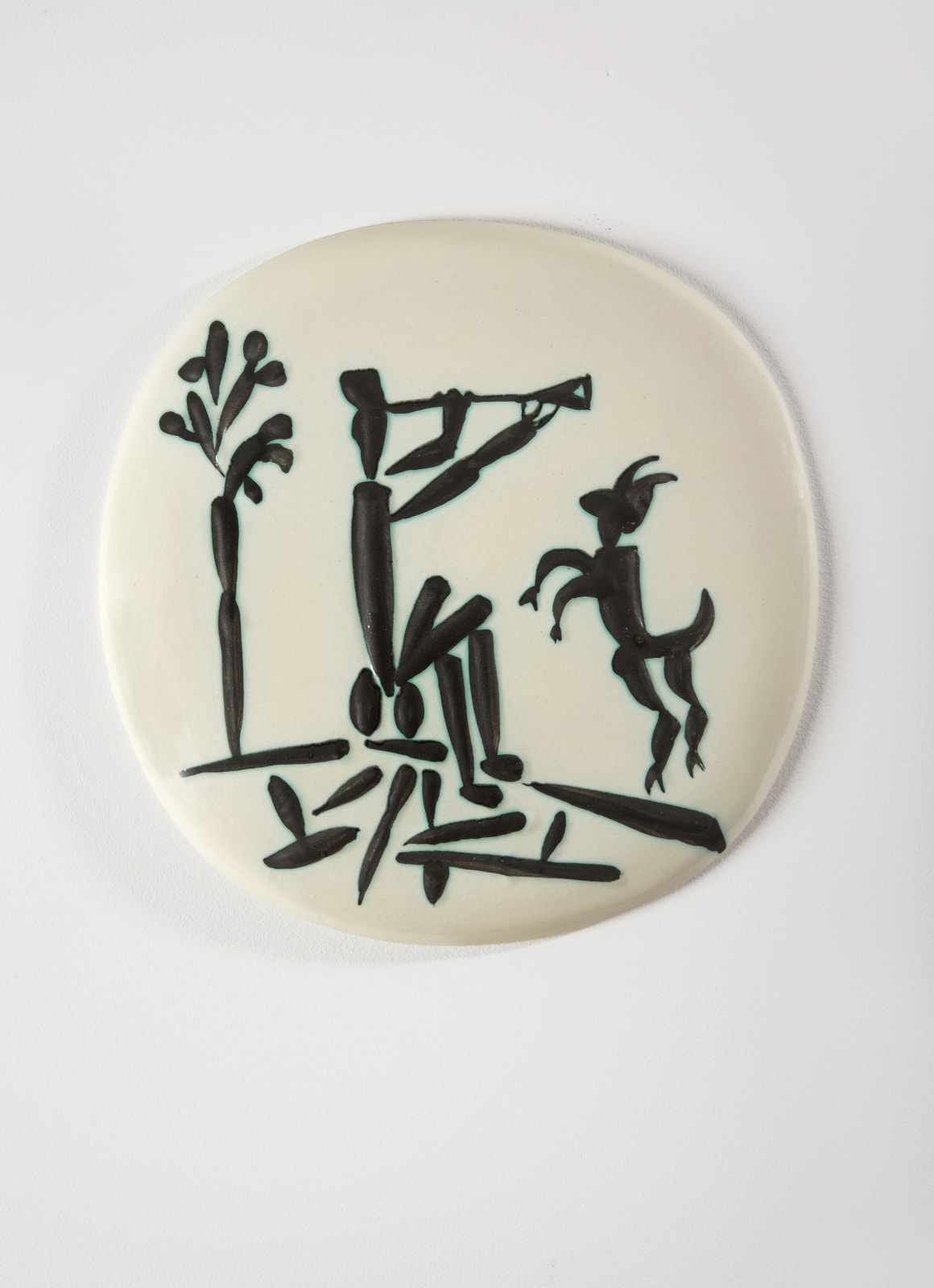 Pablo Picasso, Joueur de flûte et chèvre, 1956