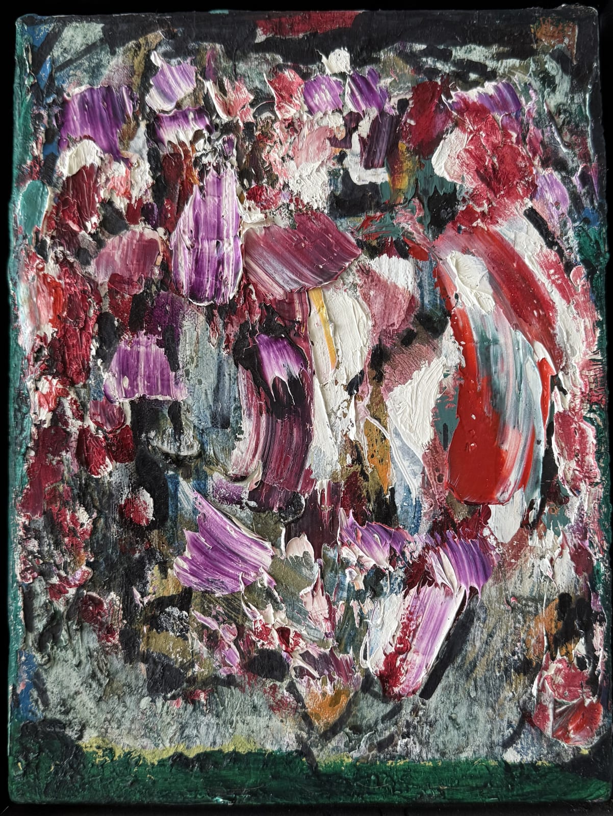 Marcelle Ferron, Composition sur fond vert, 1954