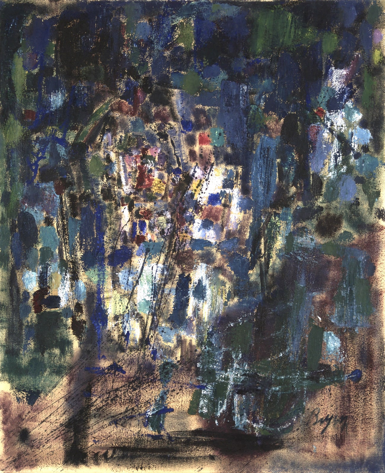 Camille Bryen, Composition 104, 1955