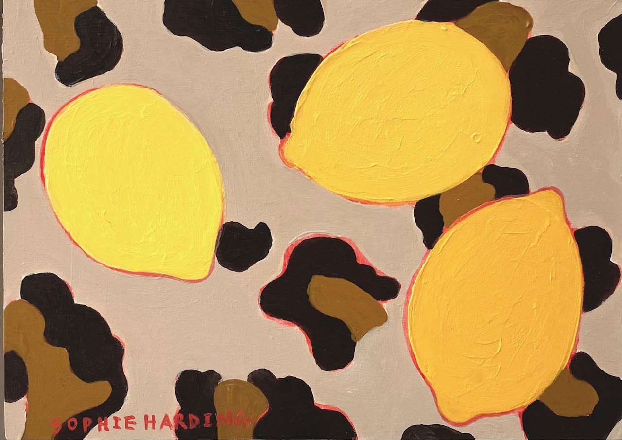 Sophie Harding, Lemons on Leopard Print