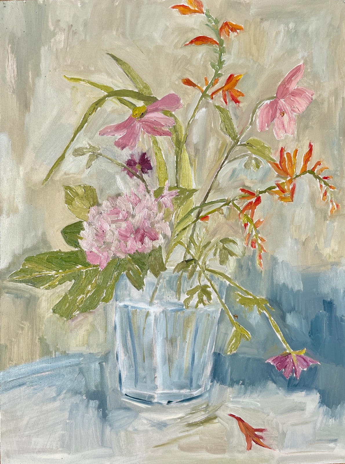 Diana Forbes, Anemone, Hydrangea and Crocosmia
