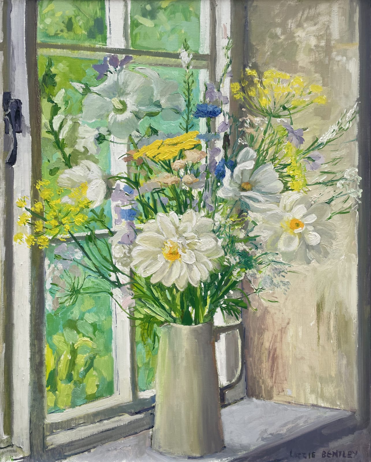 Vase of Dill and Malope