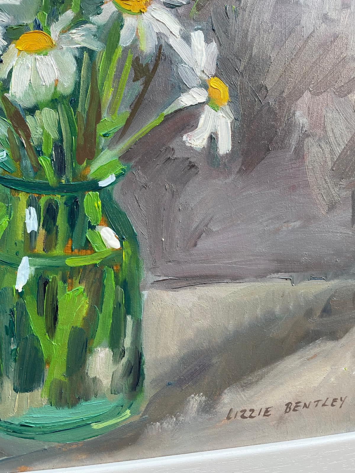 Lizzie Bentley, Daisies on Grey