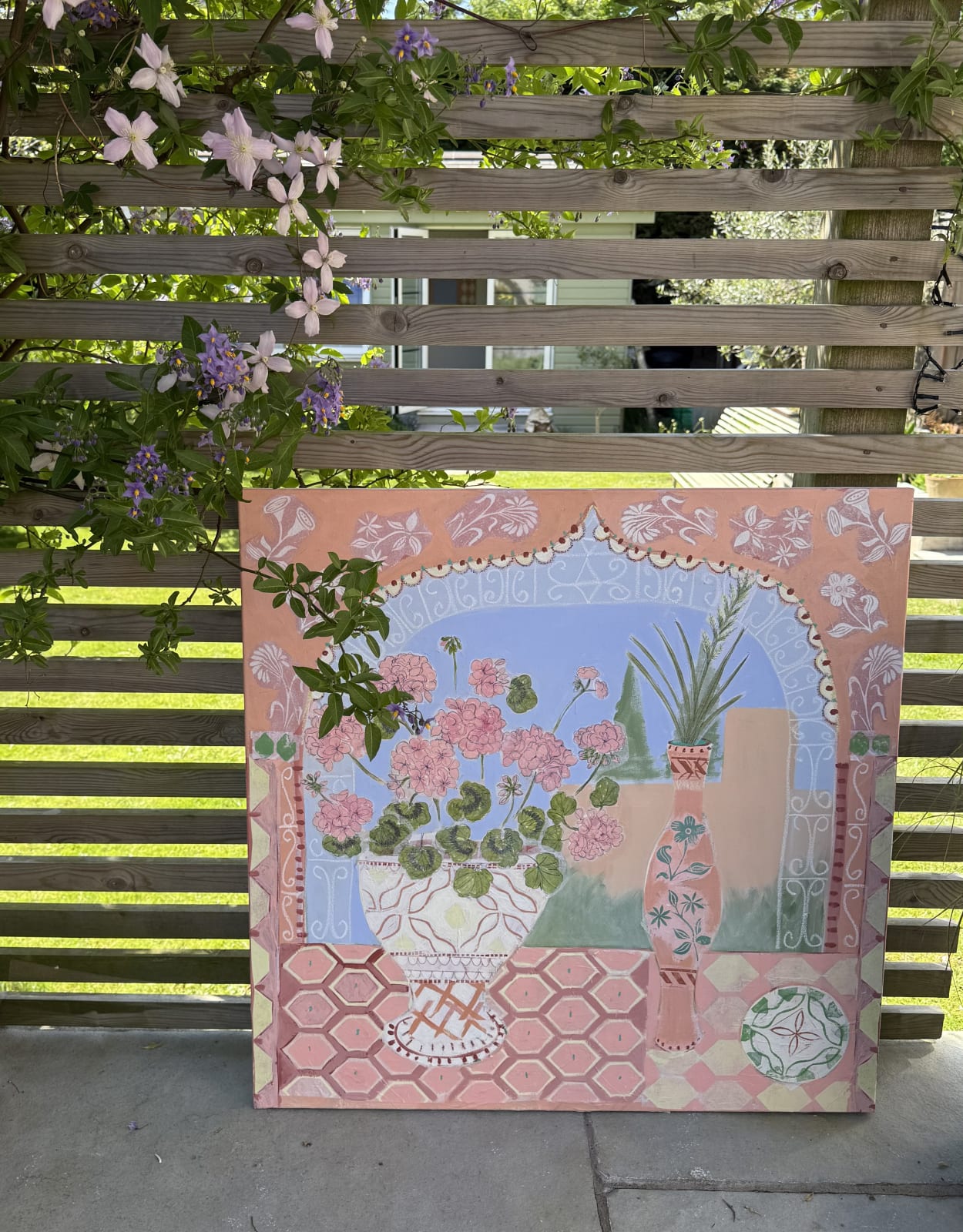 Andrea Curtis, Geraniums in the Sun