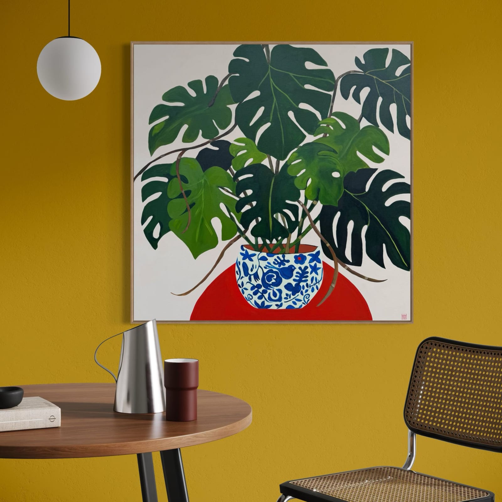 Wendi Weller, Monstera on Orange