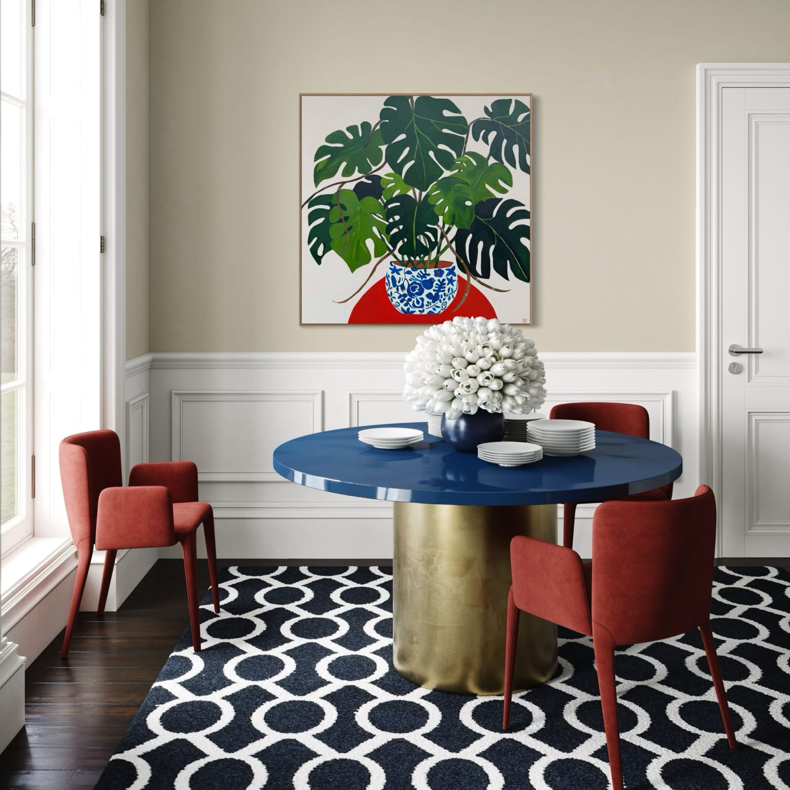 Wendi Weller, Monstera on Orange