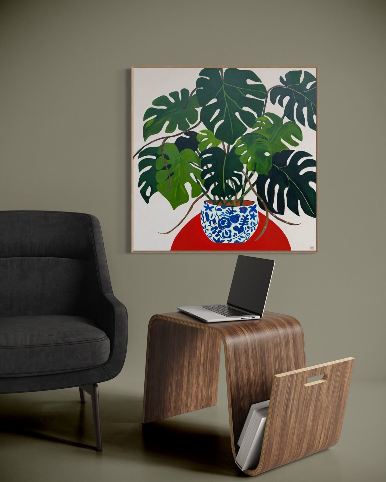 Wendi Weller, Monstera on Orange