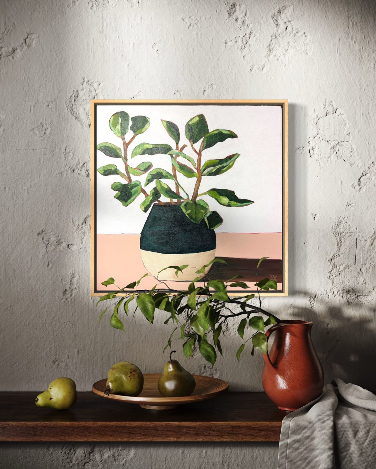 Wendi Weller, Jade Plant in Earthenware Pot
