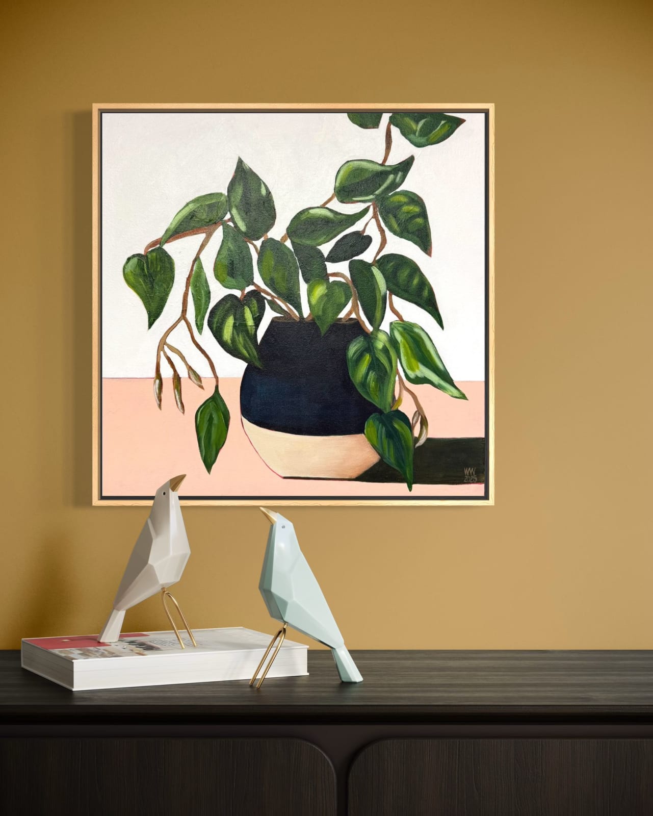Wendi Weller, Philodendron in Earthenware Pot