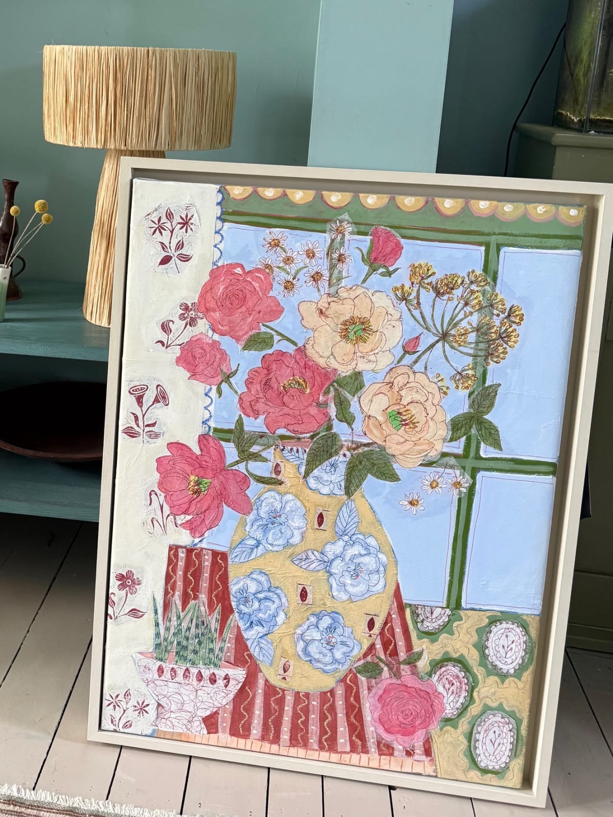 Andrea Curtis, Red & Yellow Peonies