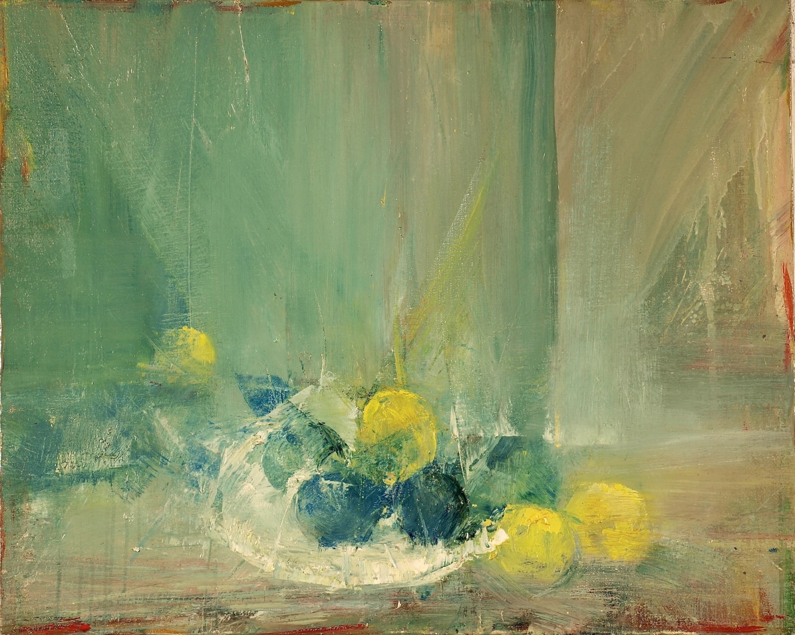 David Paulson, Still Life with Plums and Lemons, 1988