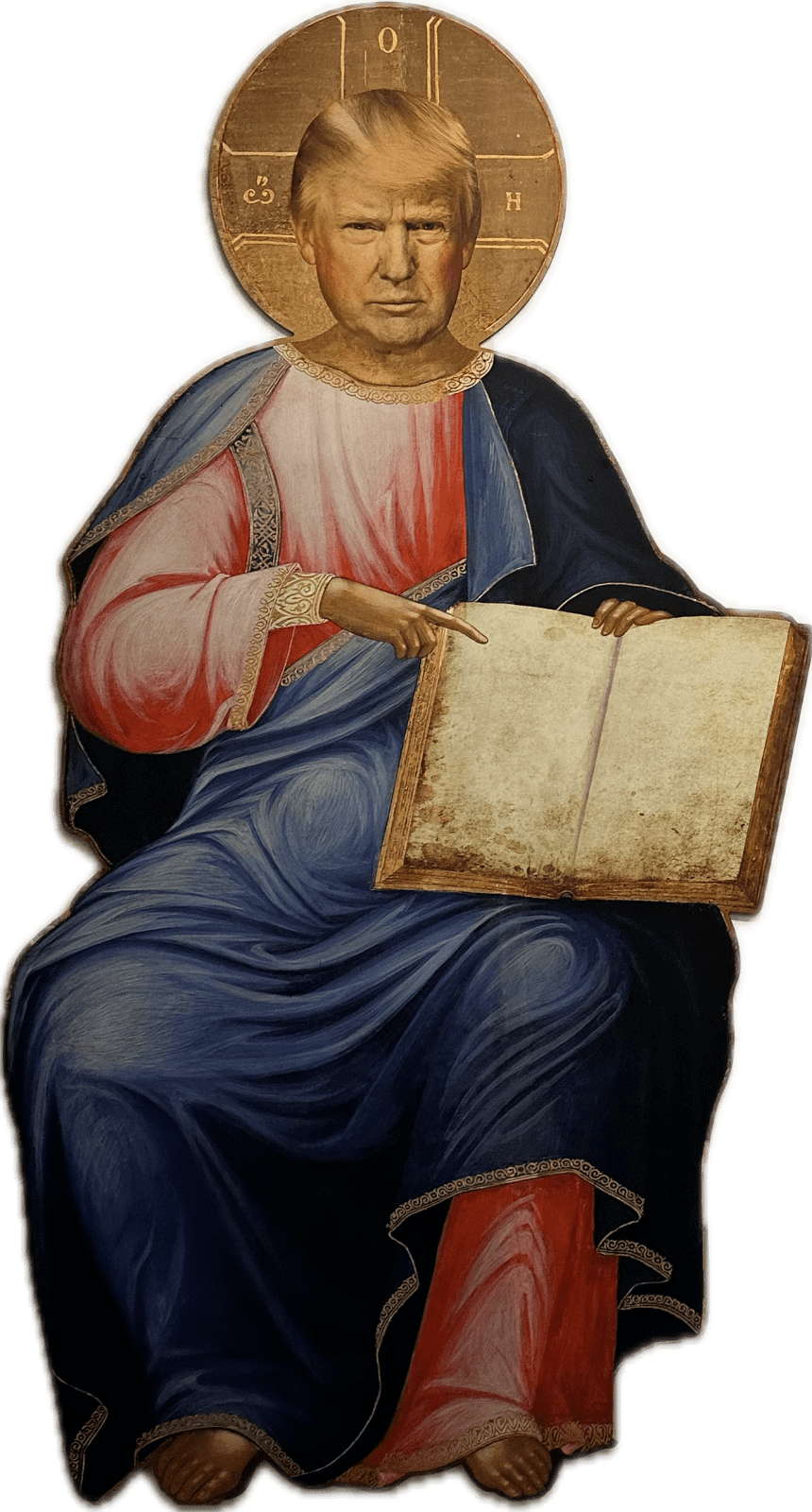 David Datuna, Diptych : An Empty Book, 2020