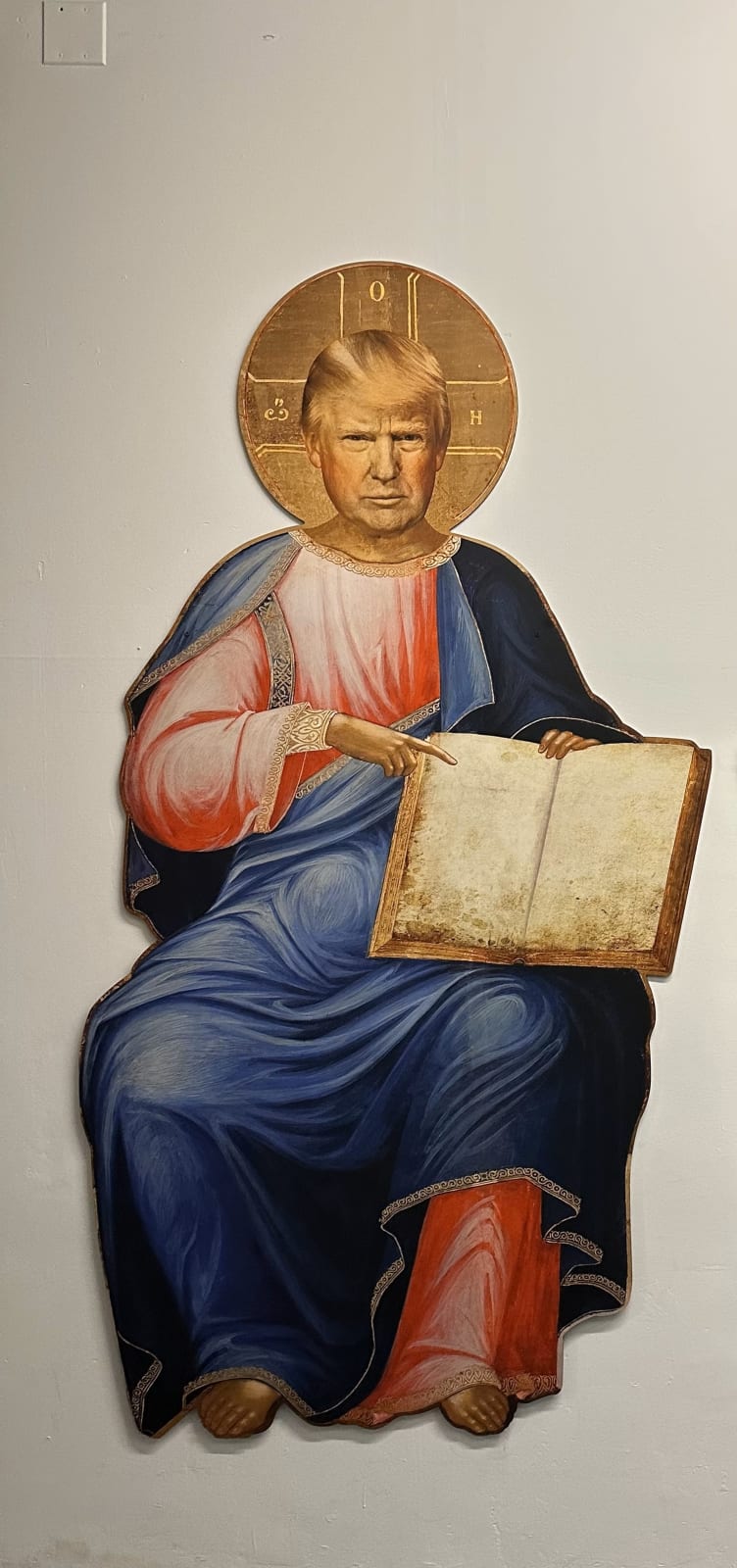 David Datuna, Diptych : An Empty Book, 2020