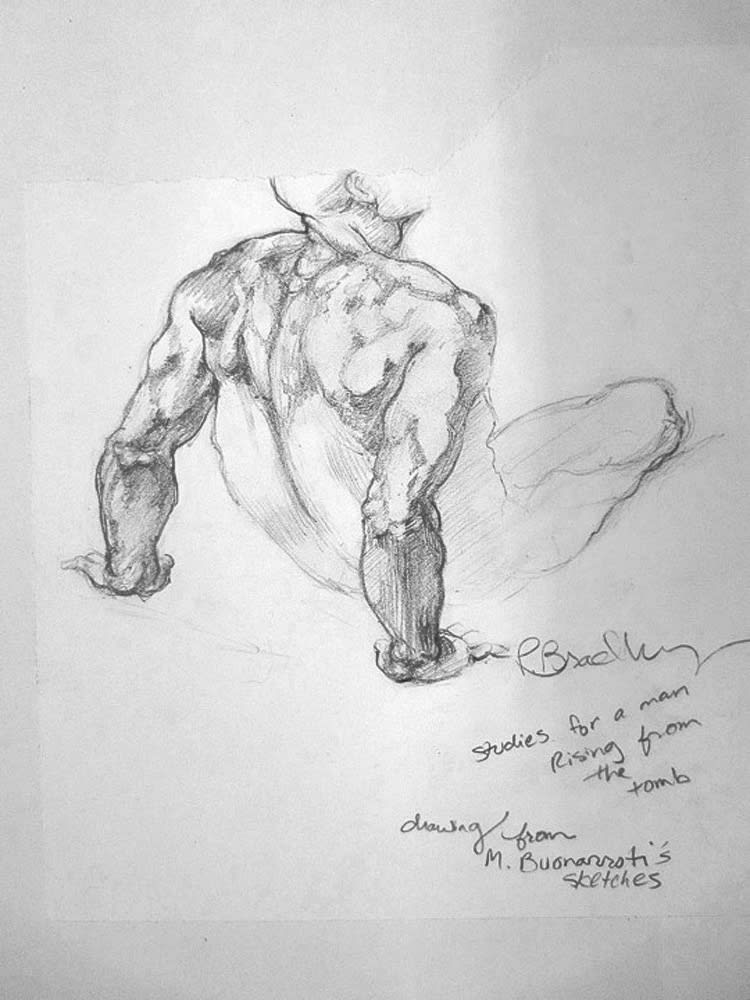 Drawing from a Michelangelo Sketchbook, 2014