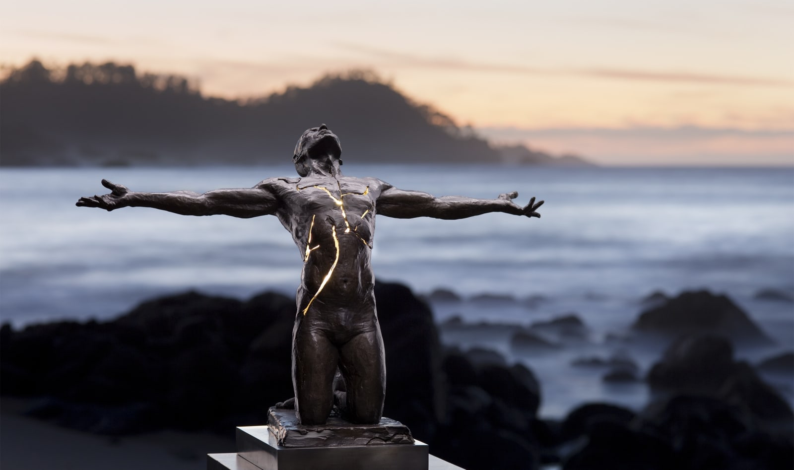 Illumination, Bronze, Electricity, Lighted, Metamorphosis, Male