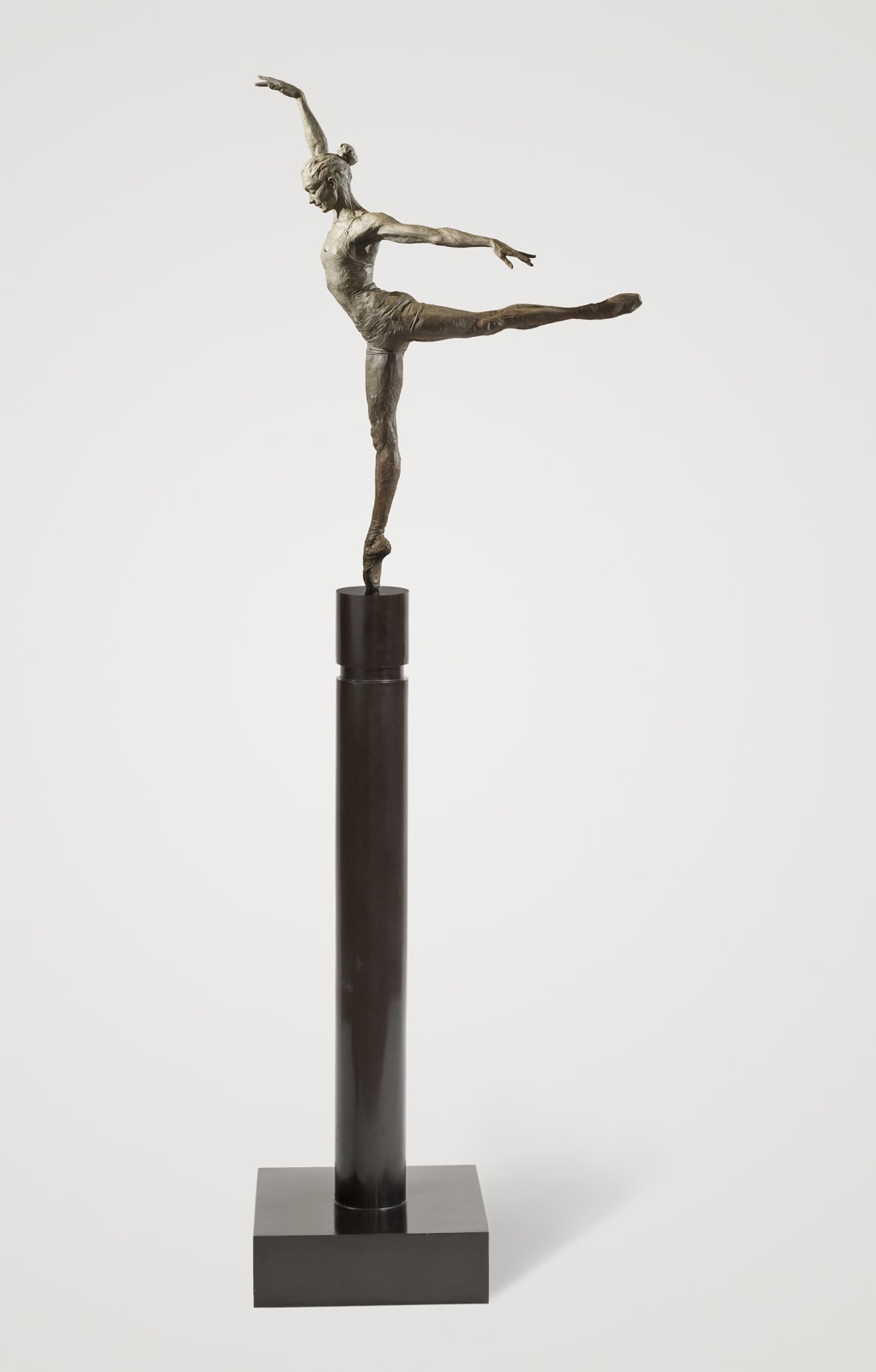 Academia Column, Bronze, Dancer, Column, Female, Ballet