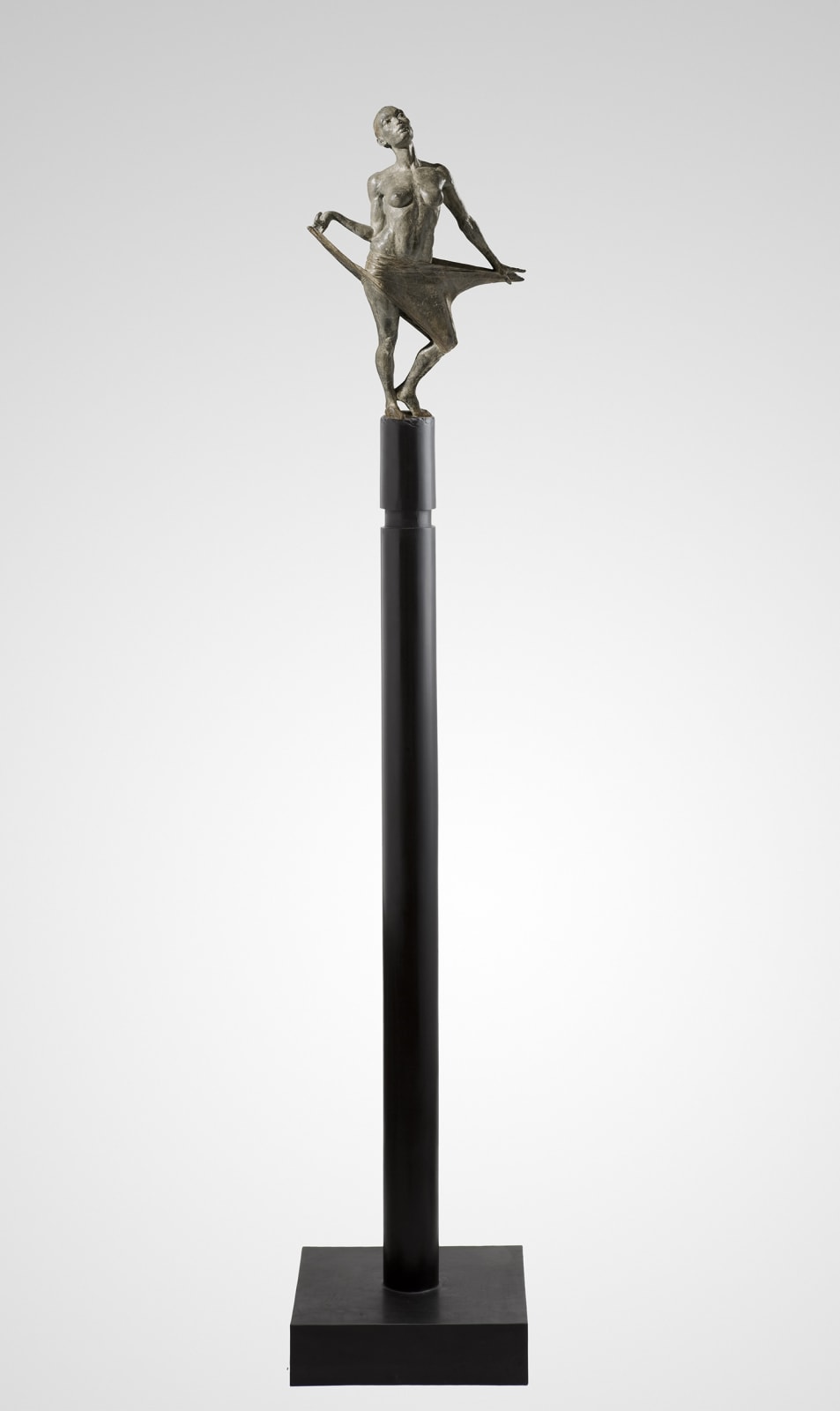 Academia Column, Bronze, Dancer, Column, Female, Ballet