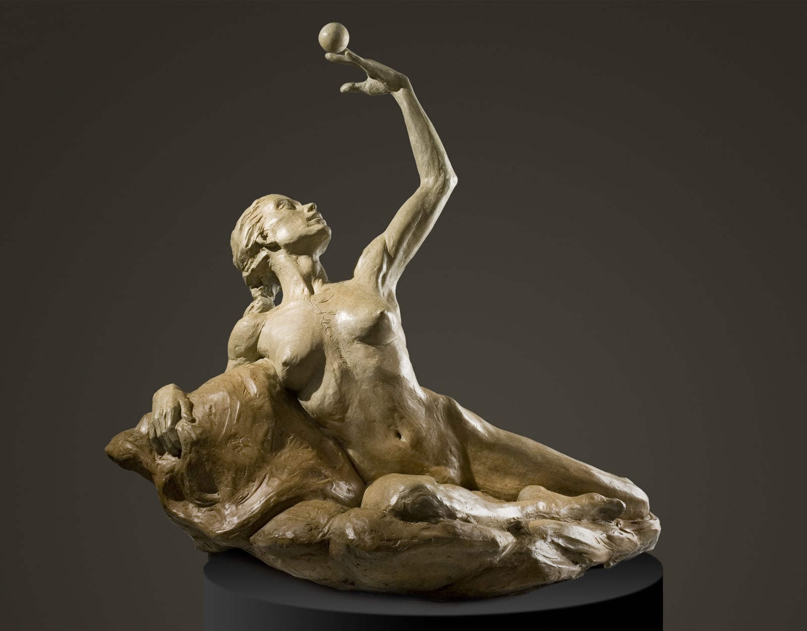 Breath, Bronze, Sphere, Female