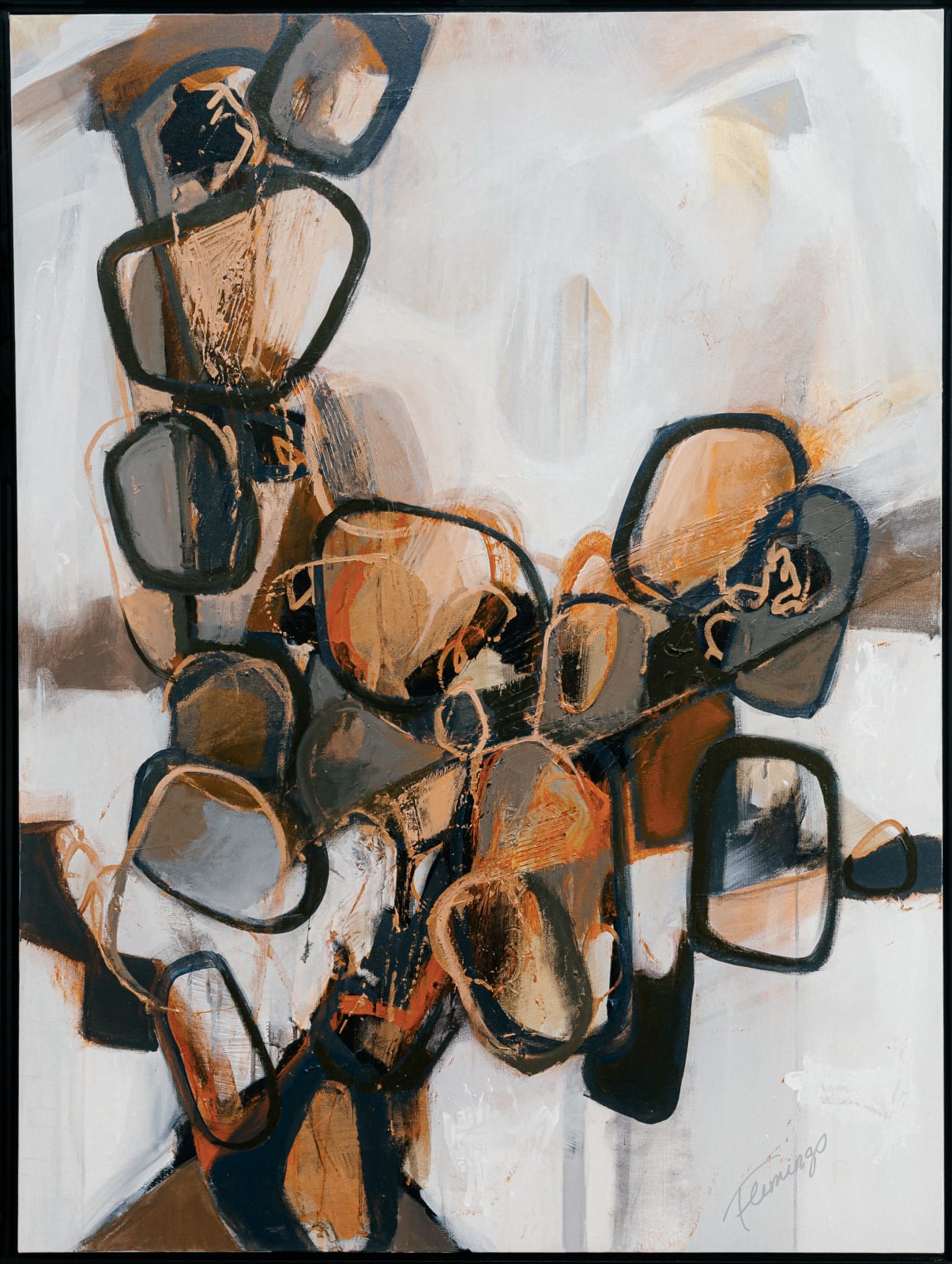 Ann Flemings, Bronze Flowing Through Rusted Veins, 2025