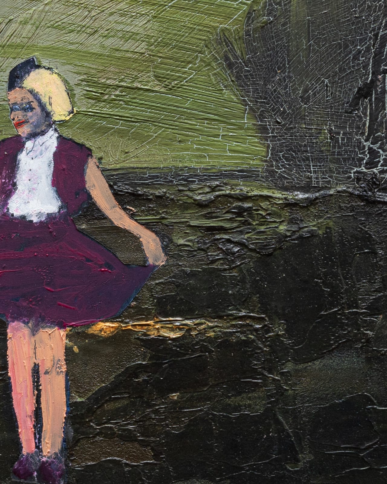 George Huffman, Red Skirt Swing, 2025