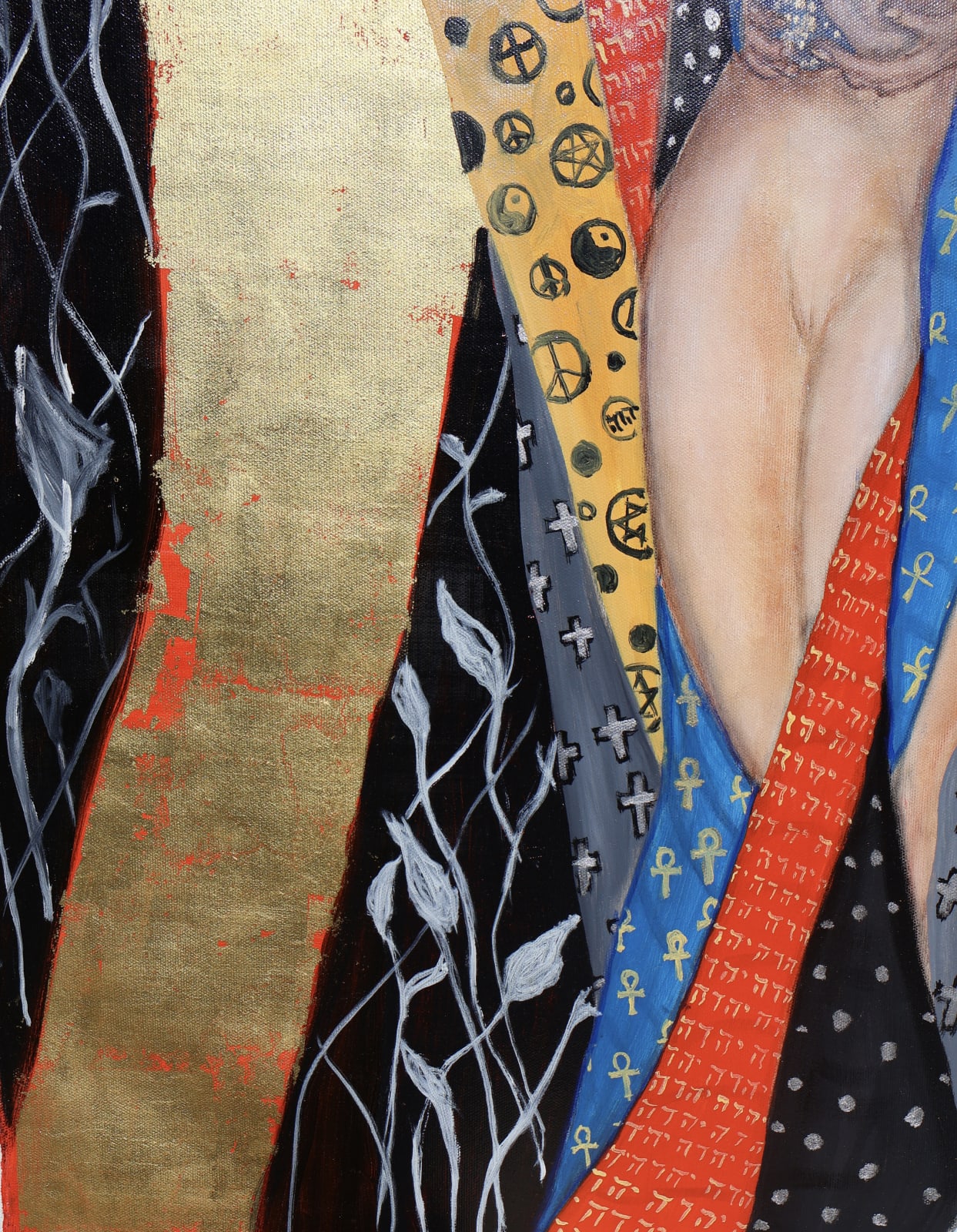 Laszlo Hamori, Madonna with a gold necklace, 2021