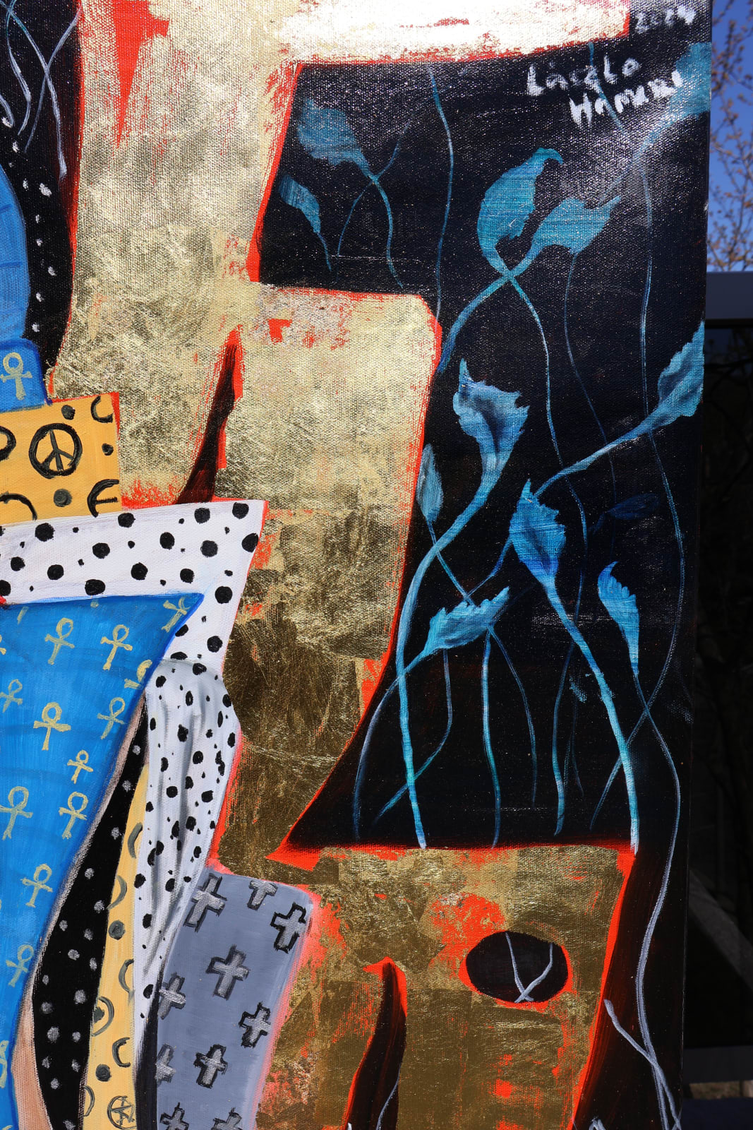 Laszlo Hamori, Madonna with a gold necklace, 2021