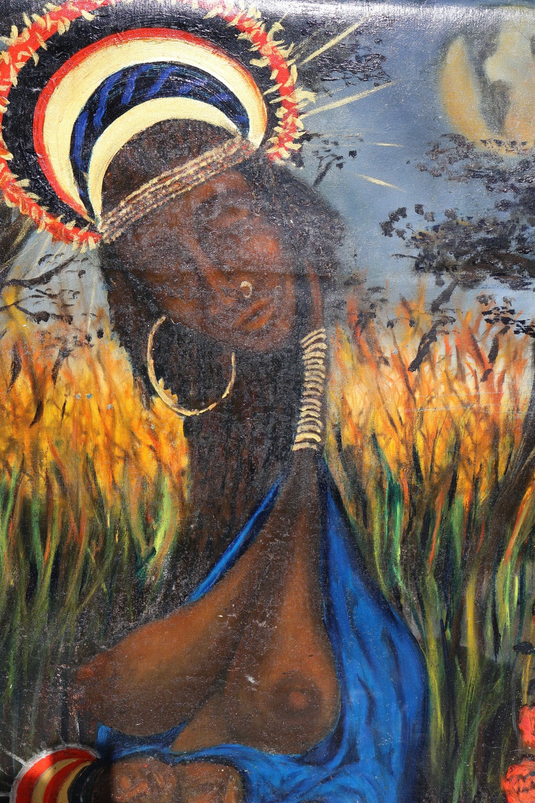 Laszlo Hamori, Madonna of the Serengeti (The black Madonna ), 2015