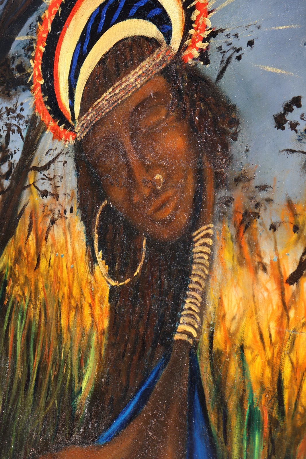 Laszlo Hamori, Madonna of the Serengeti (The black Madonna ), 2015