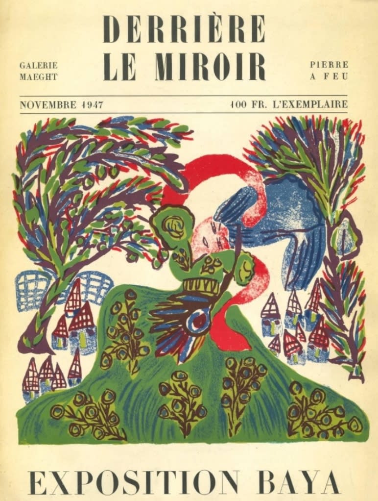 Baya, Derrière le mirroir, Galerie Maeght , 1947