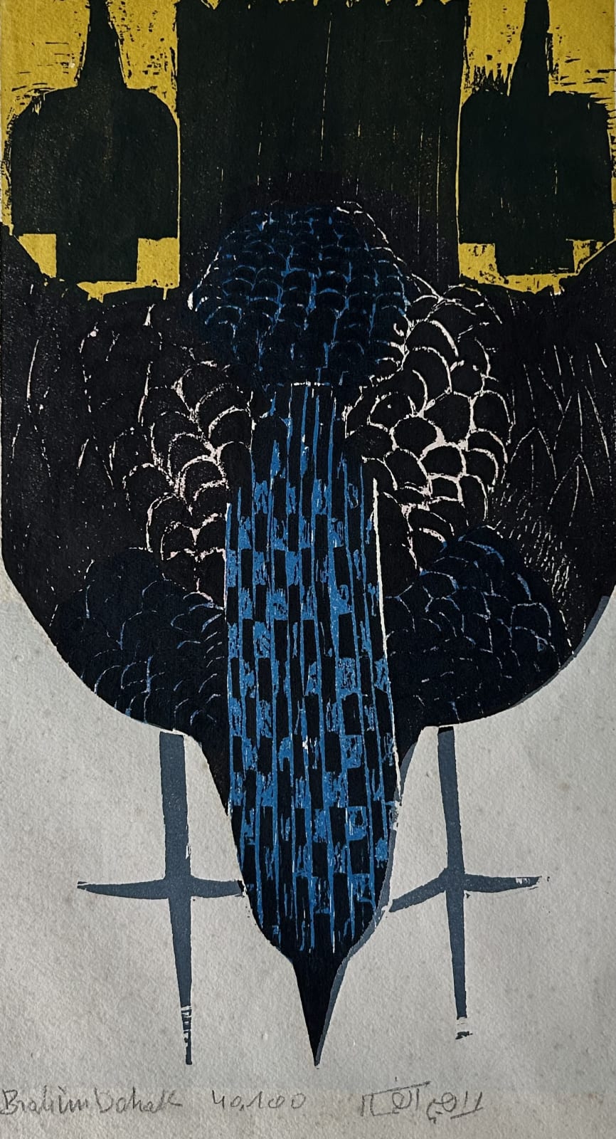 Brahim Dahak , Oiseaux blue , 1976