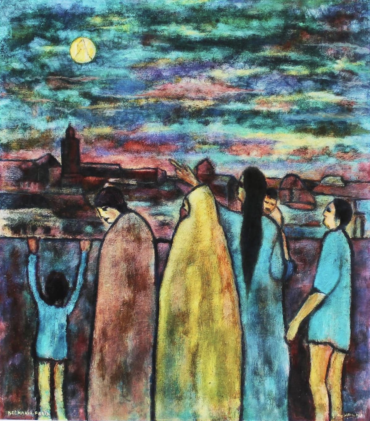 Farid Belkahia, Mohamed V dans la lune , 2013