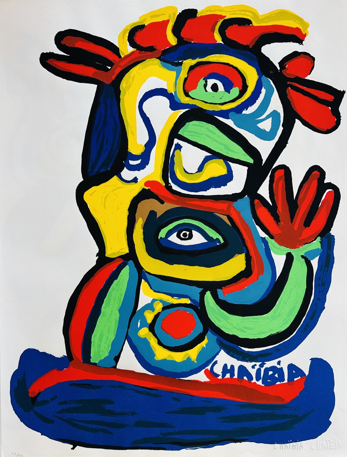 Chaïbia Talal, Untitled (Series of 10 Silkscreen ), 1990