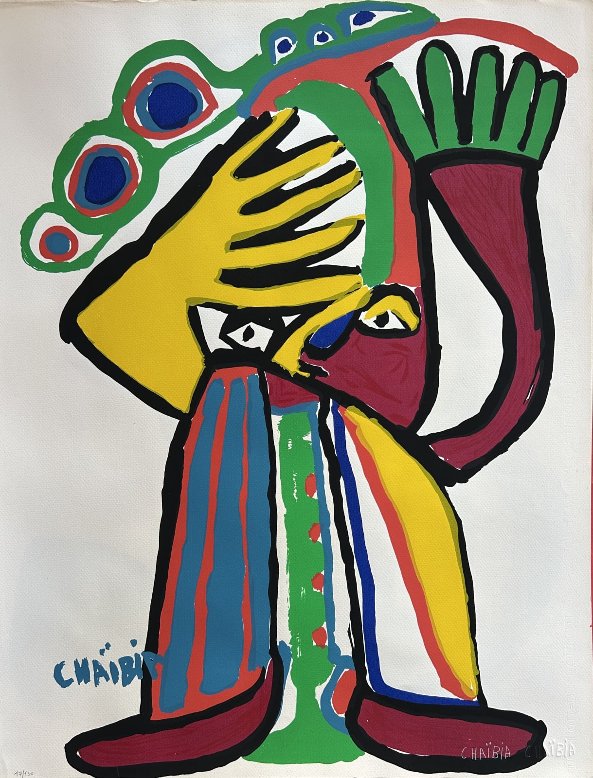 Chaïbia Talal, Untitled (Series of 10 Silkscreen ), 1990