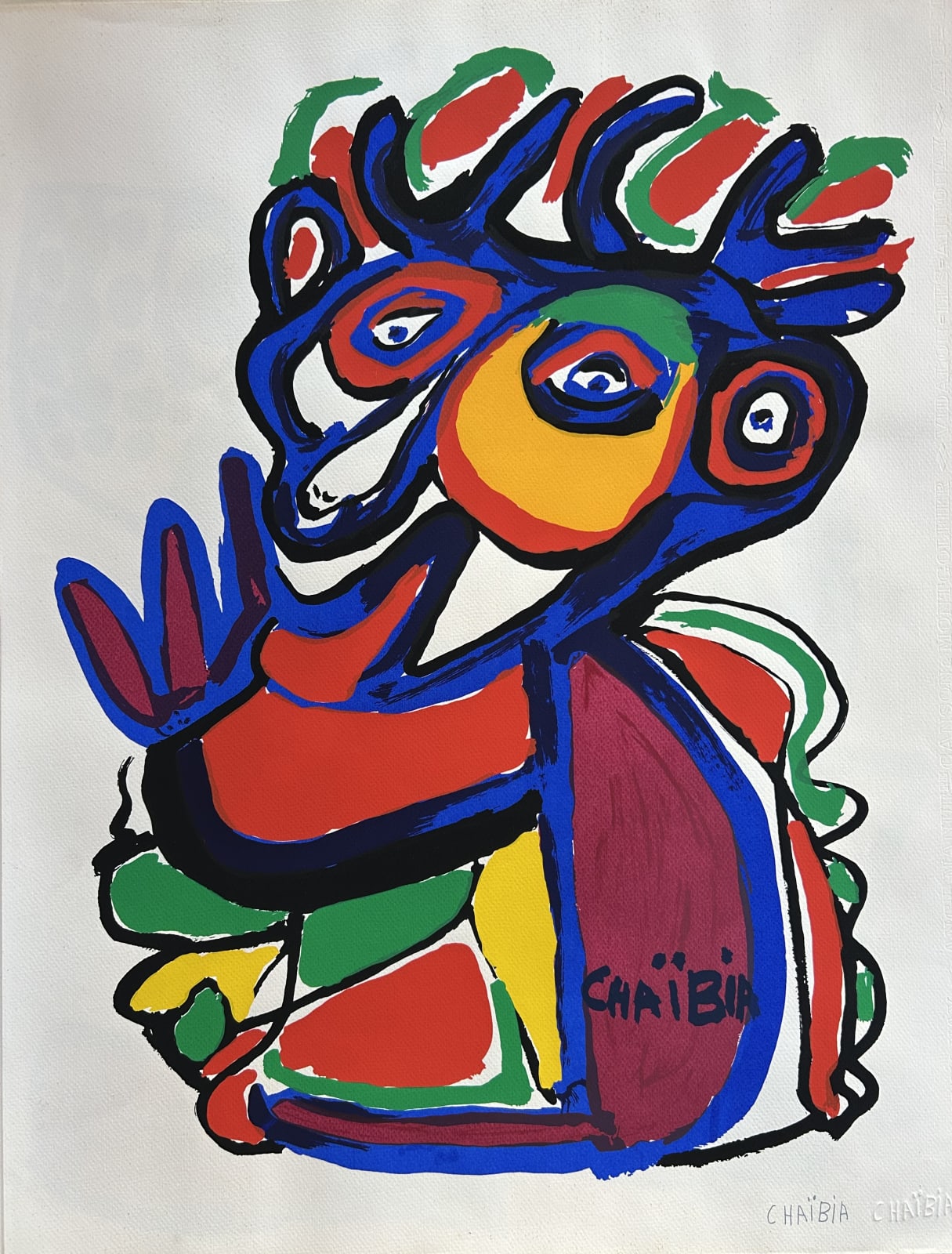 Chaïbia Talal, Untitled (Series of 10 Silkscreen ), 1990