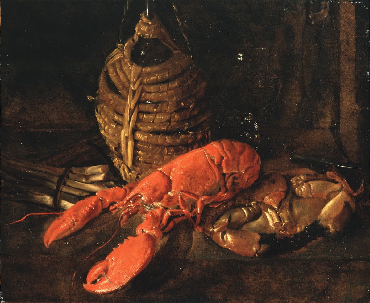 Giacomo Ceruti - Il Pitocchetto, Still Life with Lobster, (Milan, 1698 - Brescia, 1767)