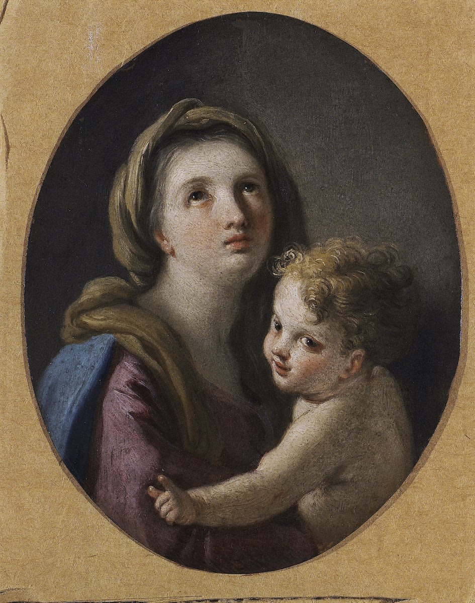 Francesco de Mura , The Virgin and Child, (Napoli, 1696 - Turino, 1782)