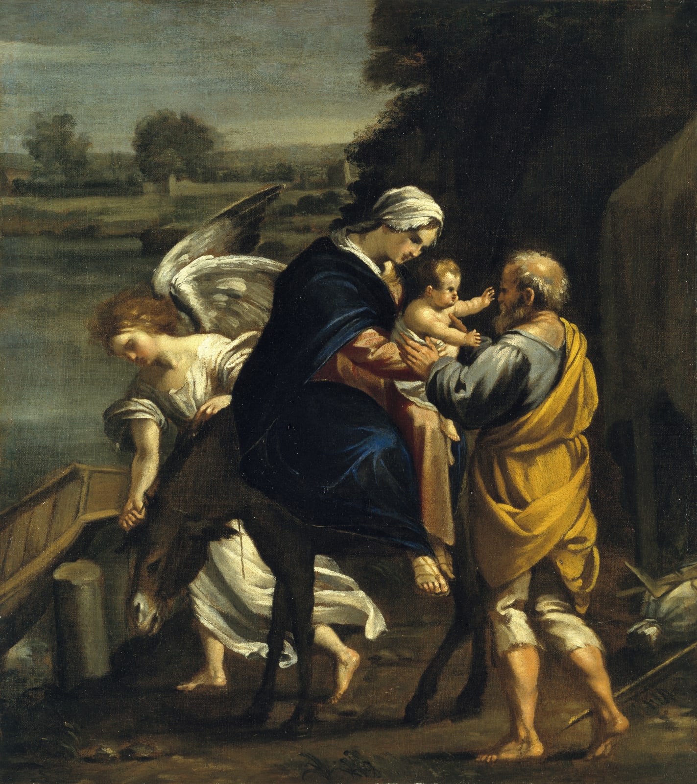 François Perrier, The Flight into Egypt: the Holy Family Prepares to Embark, (Pontarlier, Burgundy, c. 1594 - Paris,1649)