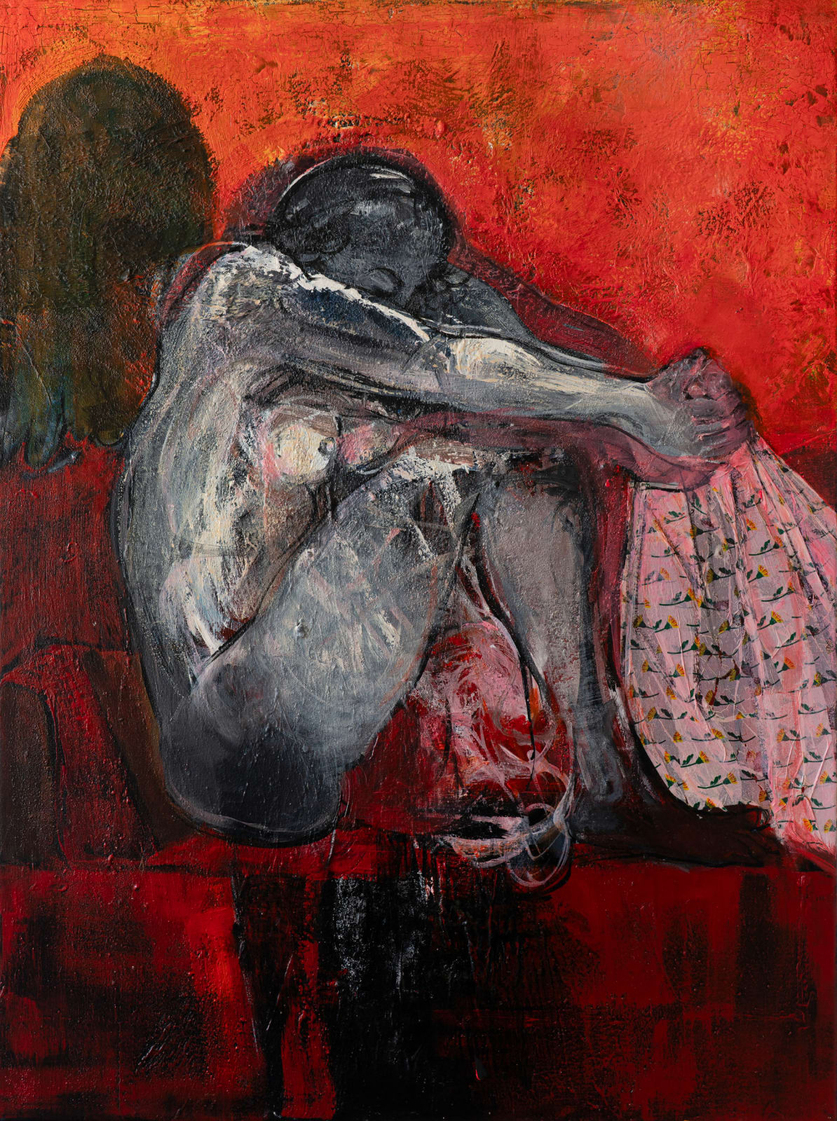 Tamara Jovandic-Everson, Lady in Orange and Pink, 2025