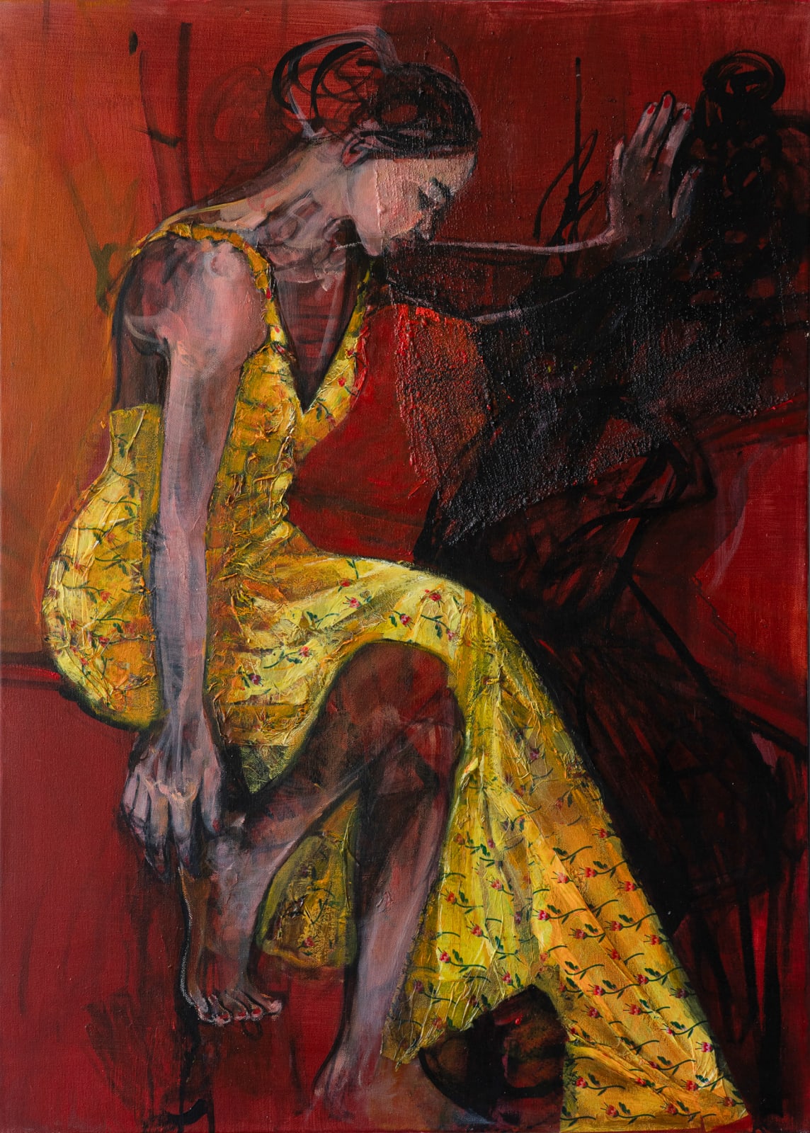 Tamara Jovandic-Everson, Lady in Yellow dress, 2025